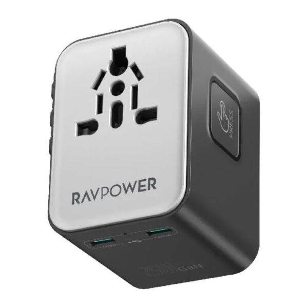 RAVPower – محول عالمي 65W أسود