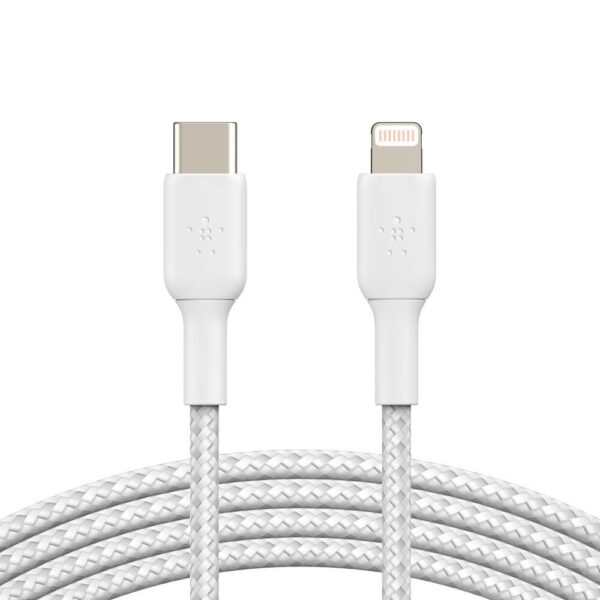 Belkin – كيبل لايتنينج الى تايب سي 1 متر أبيض