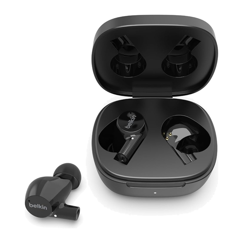 Belkin سماعات لاسلكية داخل الأذن مع علبة شحن أسود — موديل 3400219