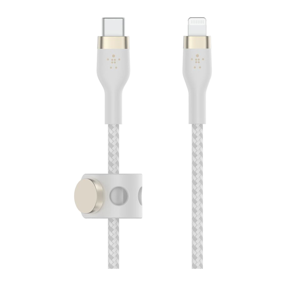 Belkin – كيبل تايب سي الى لايتنينج سيليكون 1 متر أبيض