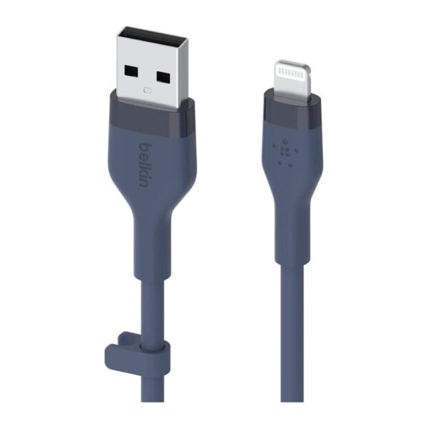 Belkin – كيبل USB-A الى لايتنينج سيليكون 1 متر أزرق