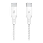 Belkin – كيبل تايب سي الى تايب سي مضفر 100W 3 متر أبيض