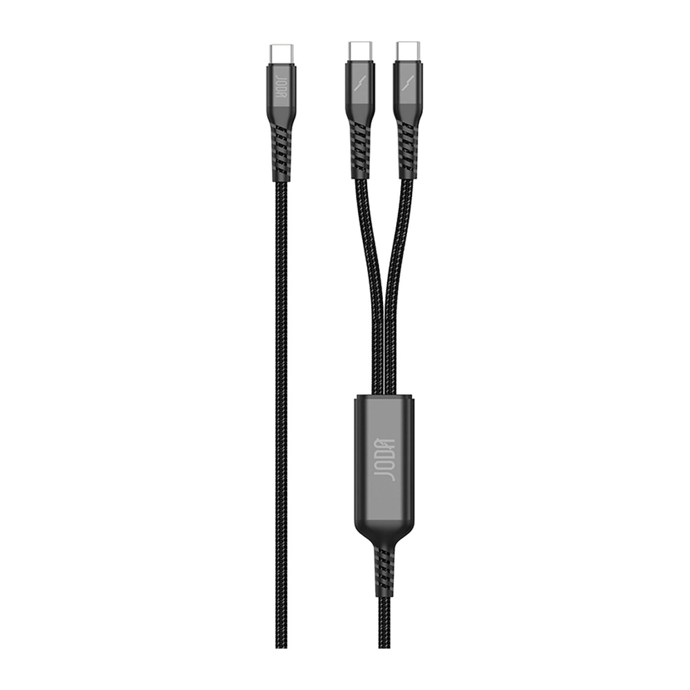 JODA – كومبو كابل ثلاثي USB-C أسود