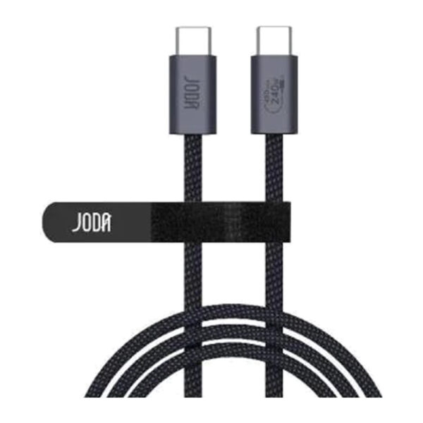 JODA – كابل C to C نايلون 240W 2م – أسود