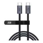 JODA Titan 240 – كابل C to C نايلون 240W 1م – أسود