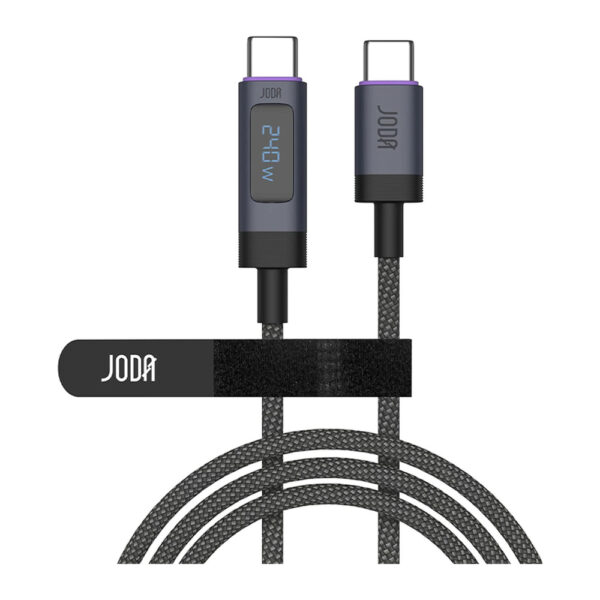JODA – Lumen 240 كابل C to C نايلون 240W شاشة 1.5م