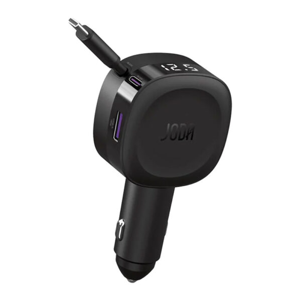 JODA – CarFlex شاحن سيارة 60W مع كابل مدمج