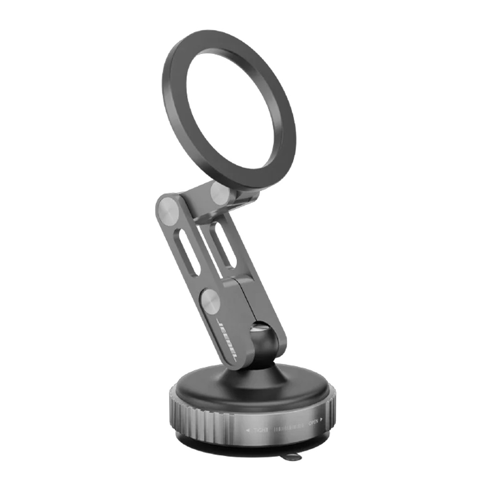 Jeebel – حامل سيارة مغناطيسي بشفط 360 درجة MagSafe فضي JE-B377