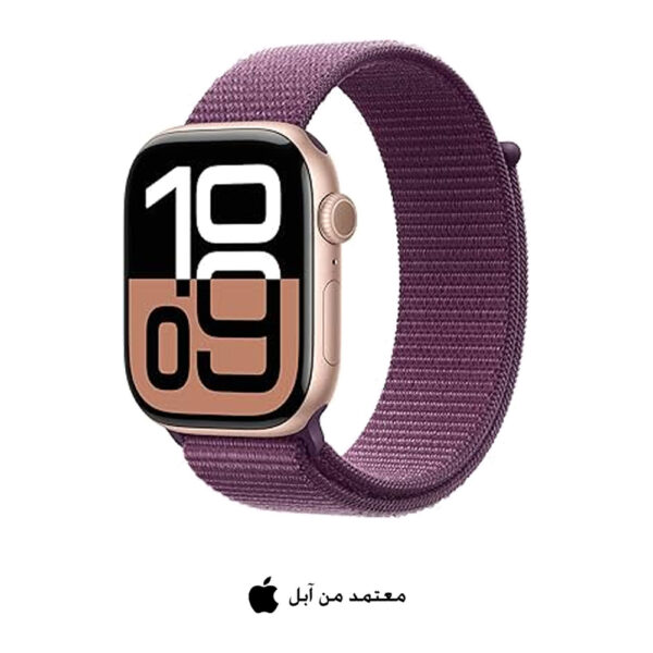 Apple – Series 10 42 ملم GPS ذهبي وردي ألمنيوم