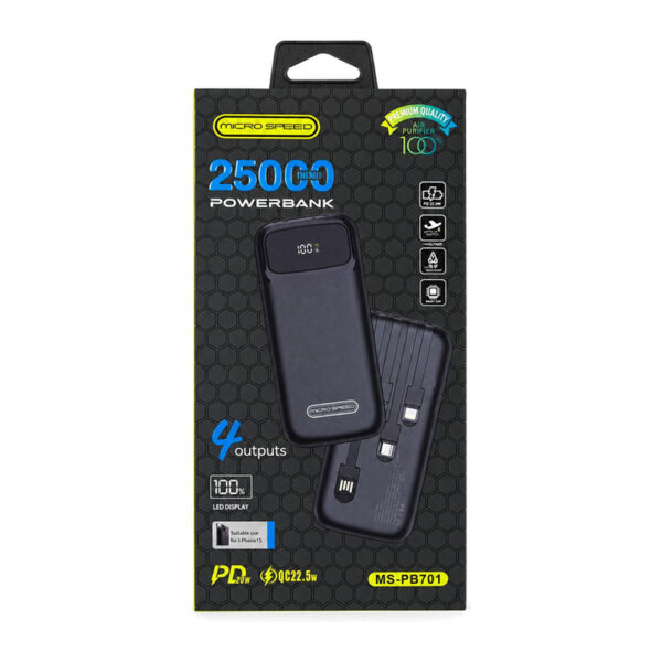 باور بانك مايكرو سبيد 25000mAh