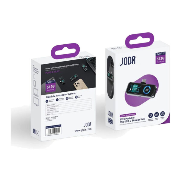 JODA – SSD محمول 512GB USB-C – أسود