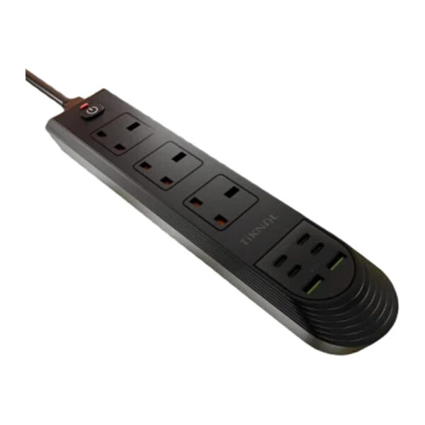 Tiknal – وصلة كهرباء 3250W 3 منافذ مع 4 USB 3م TK-H101