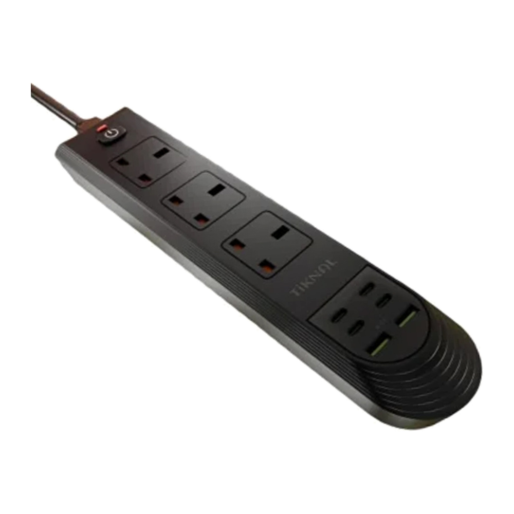 Tiknal – وصلة كهرباء 3250W 3 منافذ مع 4 USB 3م TK-H101
