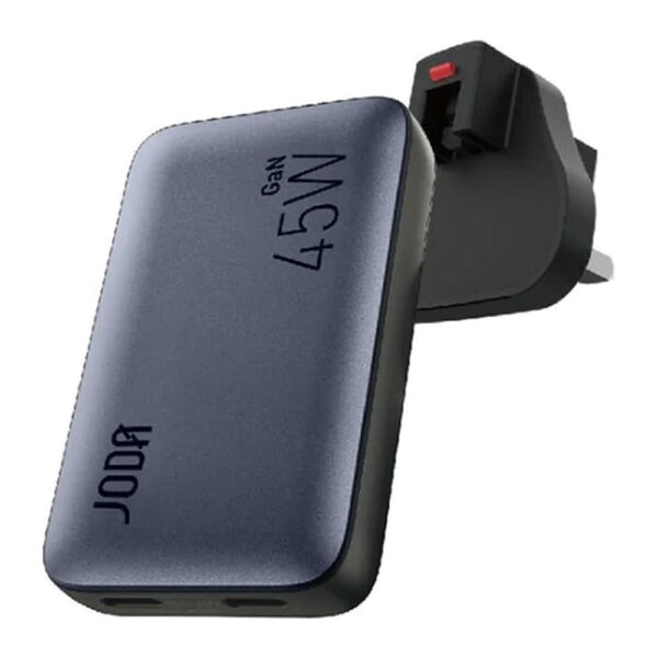 JODA VoltPad 45 – شاحن حائط GaN 45W – أسود