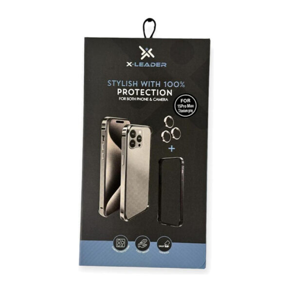 X-Leader – إطار آيفون أنيق مع حماية عدسات