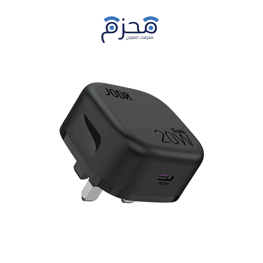 joda-103 JODA VoltPod 20 - شاحن حائط GaN 20W - أسود - الصورة 1