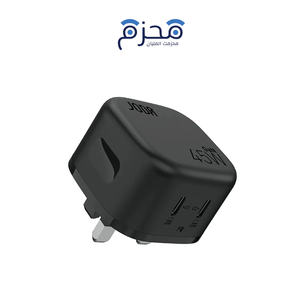 joda-107 JODA VoltPod 45 - شاحن حائط GaN 45W - أسود - الصورة 1