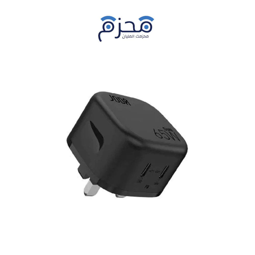 joda-109 JODA VoltPod 65 - شاحن حائط GaN 65W - أسود - الصورة 1