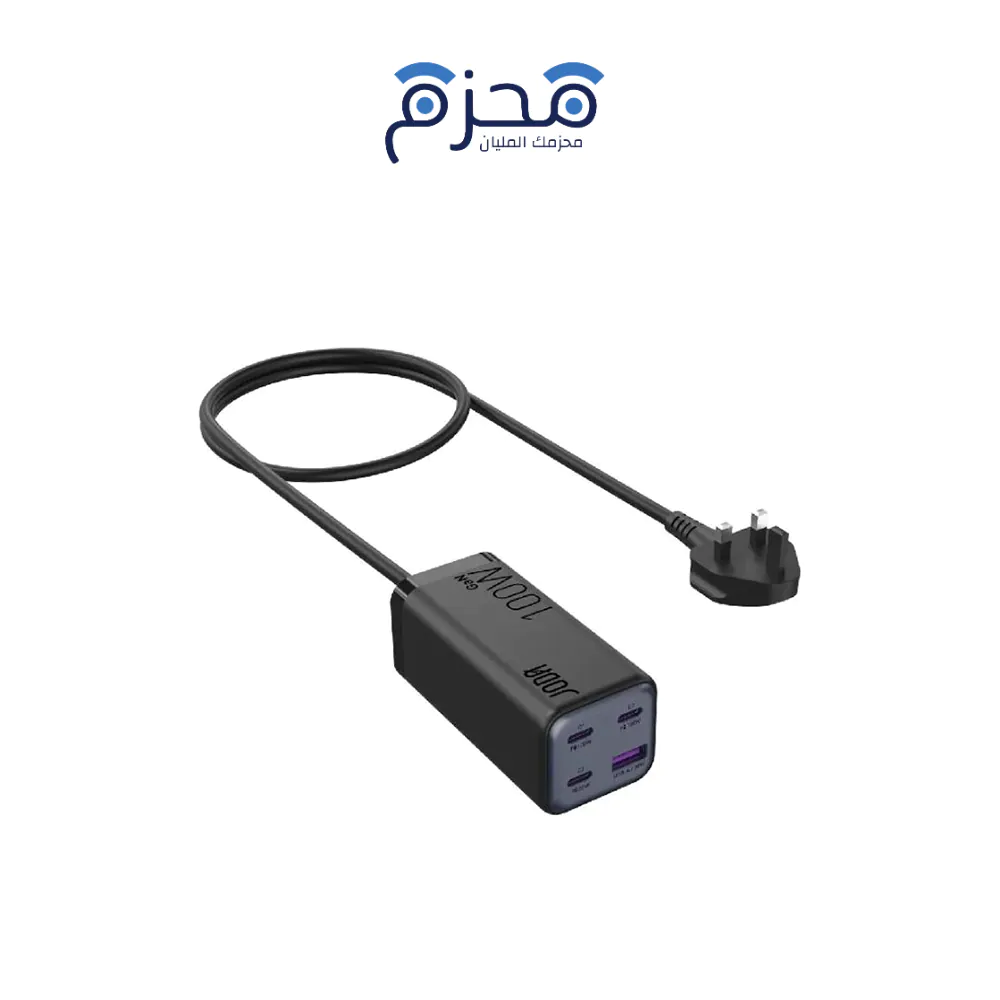 ⁦JODA Voltar 100 - شاحن مكتبي GaN 100W - أسود⁩ - الصورة ⁦1⁩