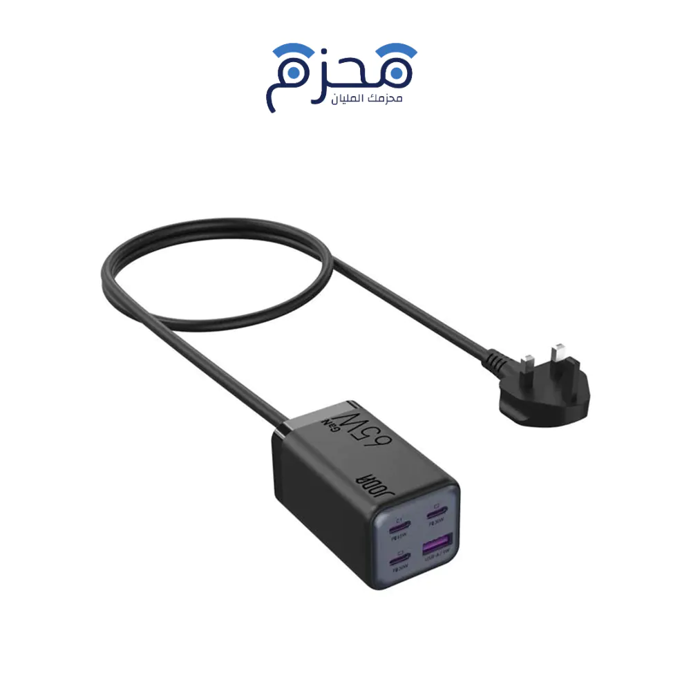 joda-111 JODA Voltar 65 - شاحن مكتبي GaN 65W - أسود - الصورة 1