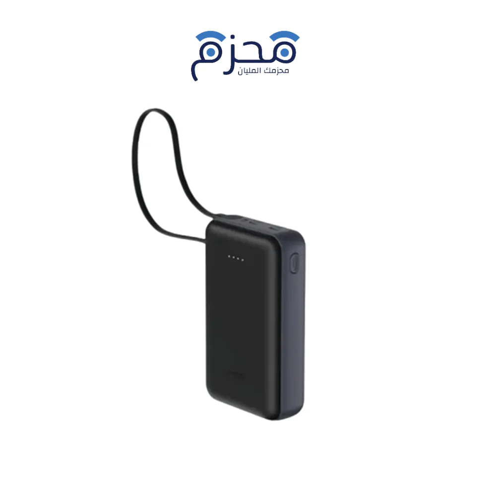 ⁦JODA MOVE 20 - باور بنك 20000mAh 20W كابل مدمج - أسود⁩ - الصورة ⁦1⁩