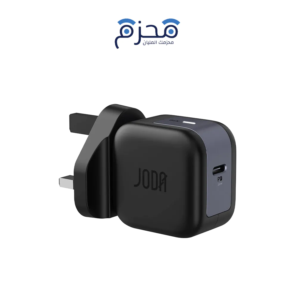⁦JODA - شاحن حائط GaN USB-C 30W - أسود⁩ - الصورة ⁦1⁩