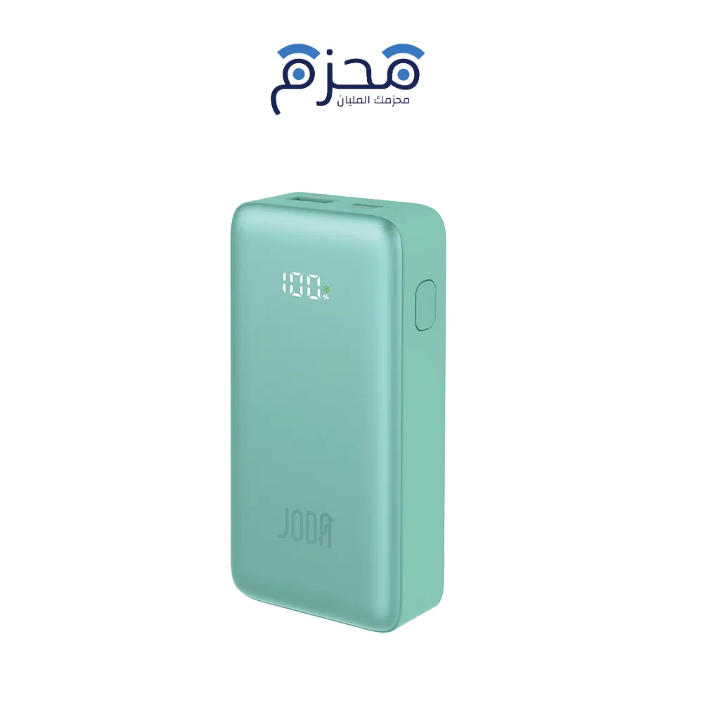 ⁦JODA TURBO 10 - باور بنك 10000mAh 30W - أخضر⁩ - الصورة ⁦1⁩