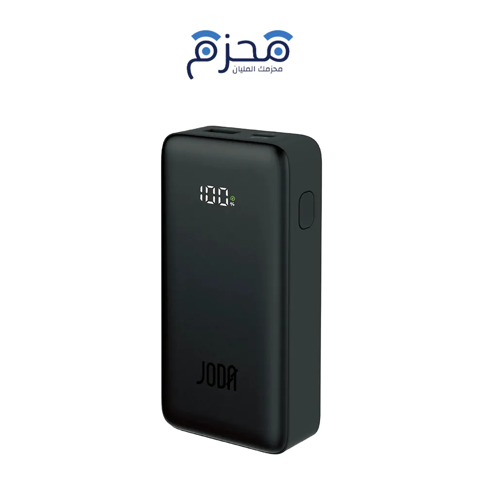 ⁦JODA TURBO 10 - باور بنك 10000mAh 30W - أسود⁩ - الصورة ⁦1⁩