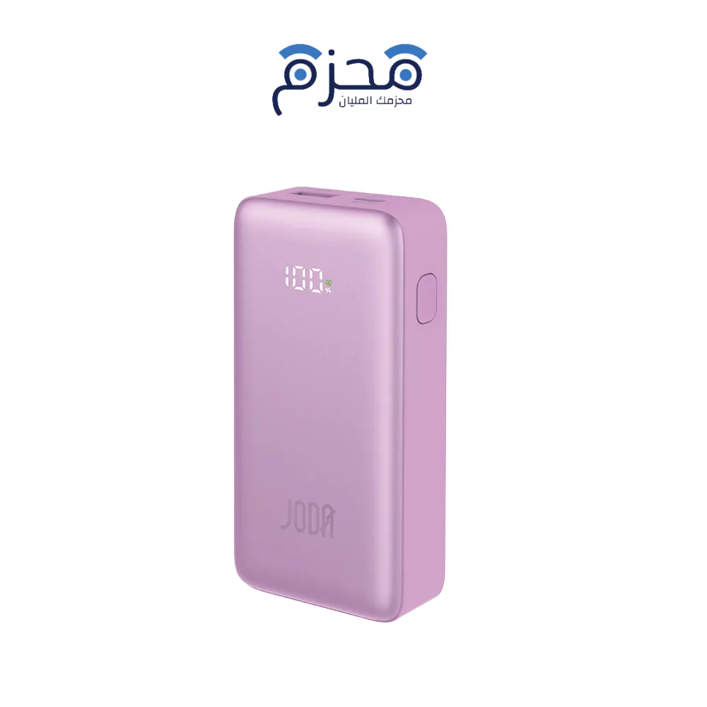 ⁦JODA TURBO 10 - باور بنك 10000mAh 30W - وردي⁩ - الصورة ⁦1⁩