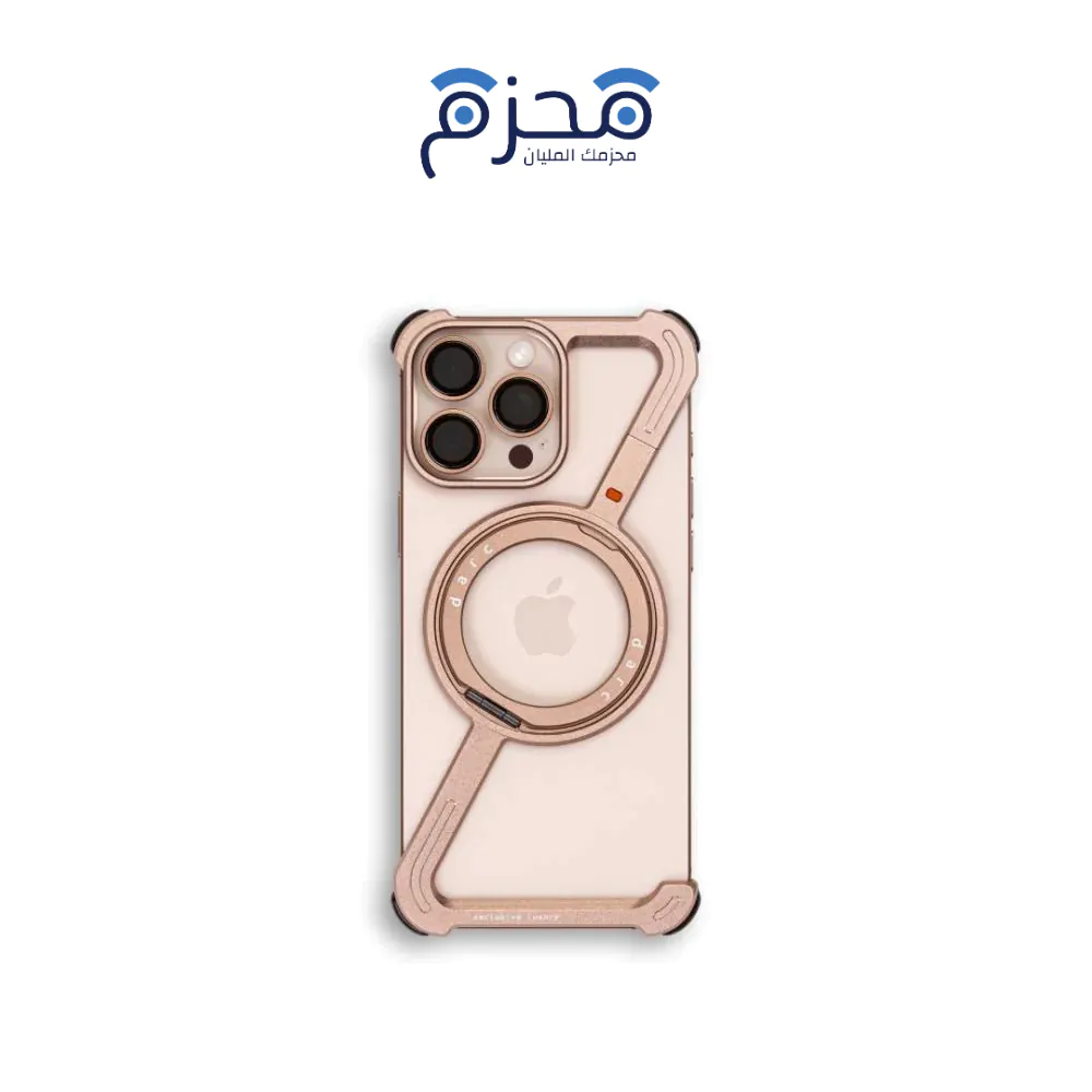 ⁦Dark - كفر تصميم Z ألومنيوم MagSafe ذهبي⁩ - الصورة ⁦1⁩