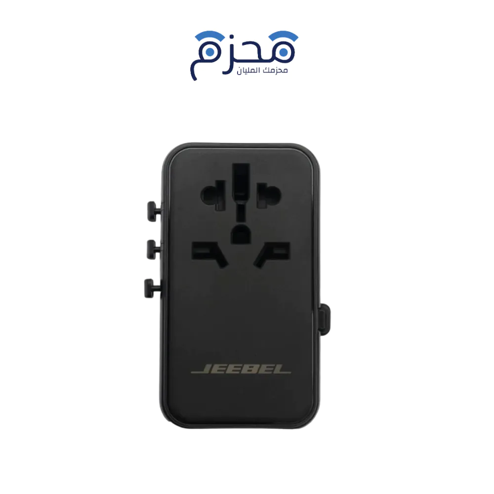 ⁦Jeebel - محول سفر عالمي GaN 65W مع كابل مدمج JE-B369⁩ - الصورة ⁦1⁩