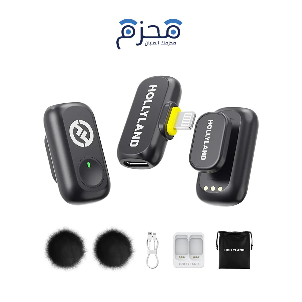 ⁦Hollyland - مايكروفون لاسلكي مزدوج LARK A1 DUO Type-C⁩ - الصورة ⁦1⁩