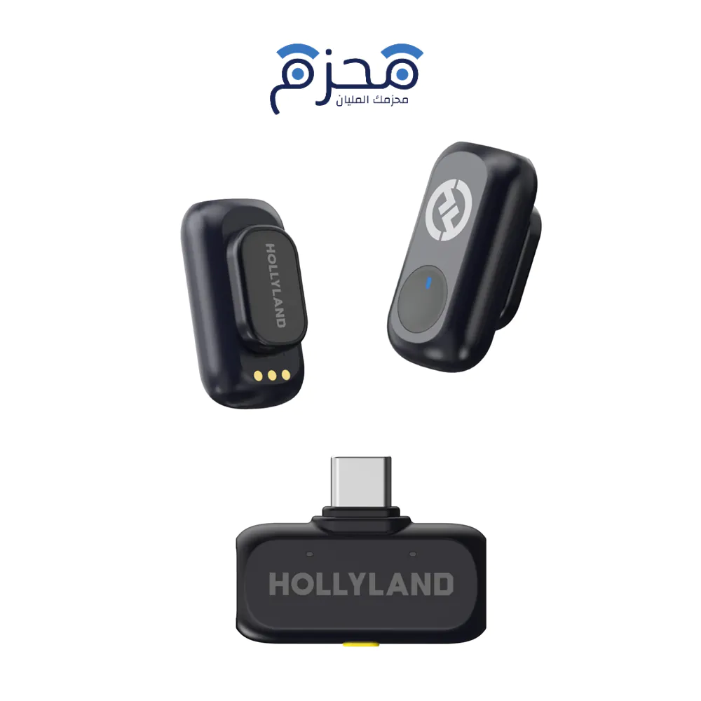 ⁦Hollyland - مايكروفون لاسلكي مصغر LARK A1 Mini DUO Type-C⁩ - الصورة ⁦1⁩