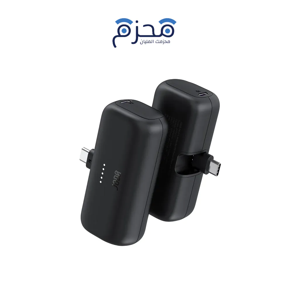 ⁦JODA - PICO 5 باور بنك 5000mAh PD USB-C أسود⁩ - الصورة ⁦1⁩