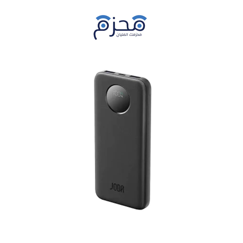 ⁦JODA - BASIC 10E باور بنك 10000mAh 22.5W شاشة LED أسود⁩ - الصورة ⁦1⁩