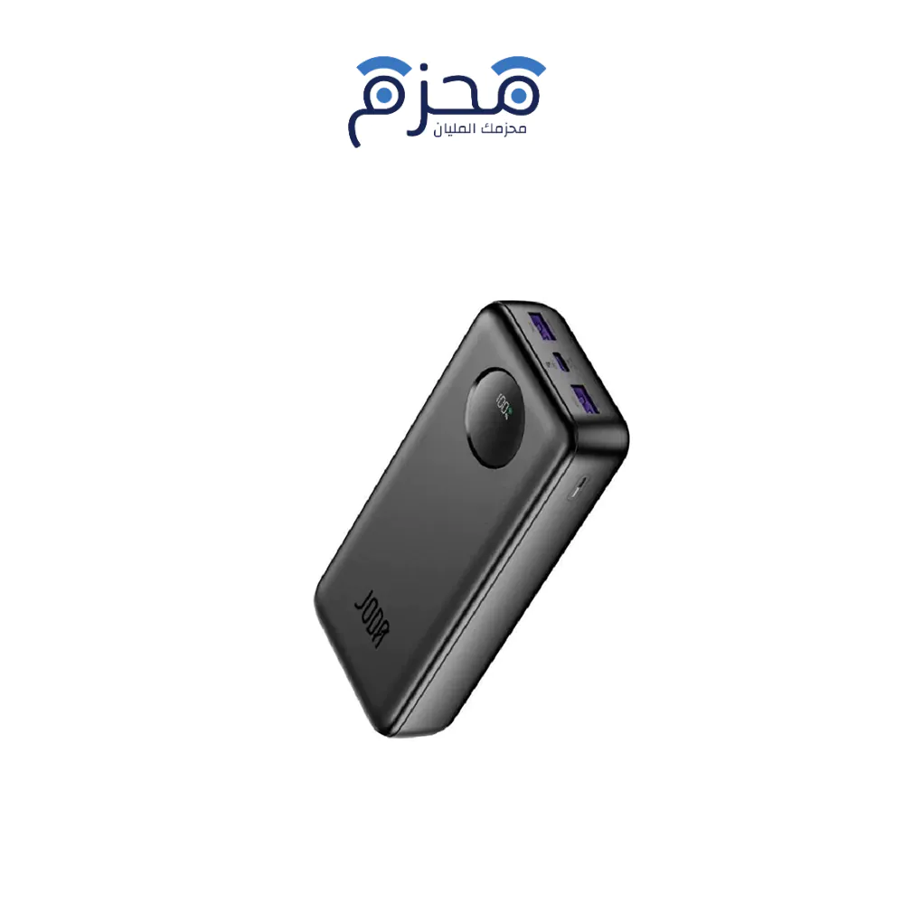 ⁦JODA - BASIC 20E باور بنك 20000mAh 22.5W شاشة LED أسود⁩ - الصورة ⁦1⁩