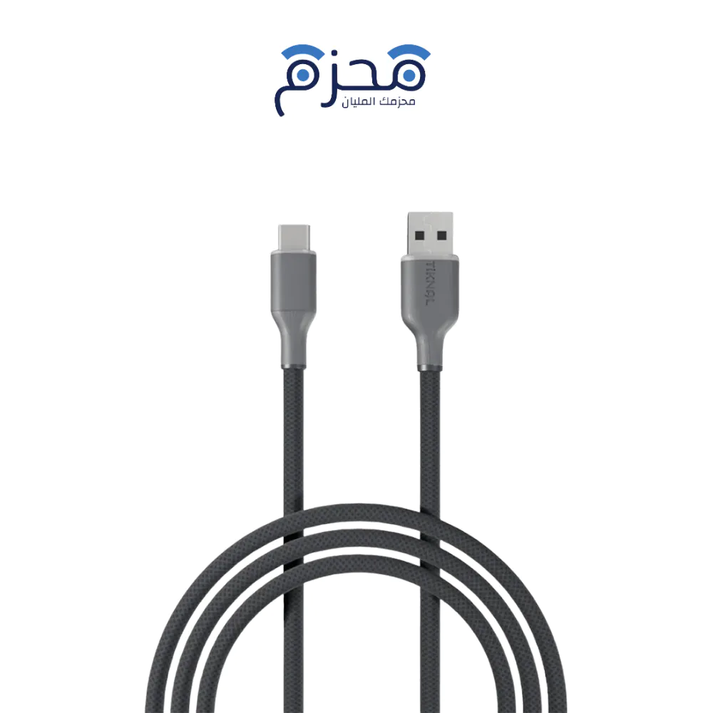 ⁦Tiknal - كابل USB إلى Type-C شحن سريع 2.4A 1م TK-H134⁩ - الصورة ⁦1⁩