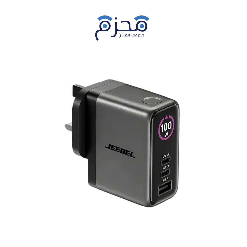 ⁦Jeebel - شاحن GaN متعدد المنافذ 11 في 1 100W JE-B432⁩ - الصورة ⁦1⁩