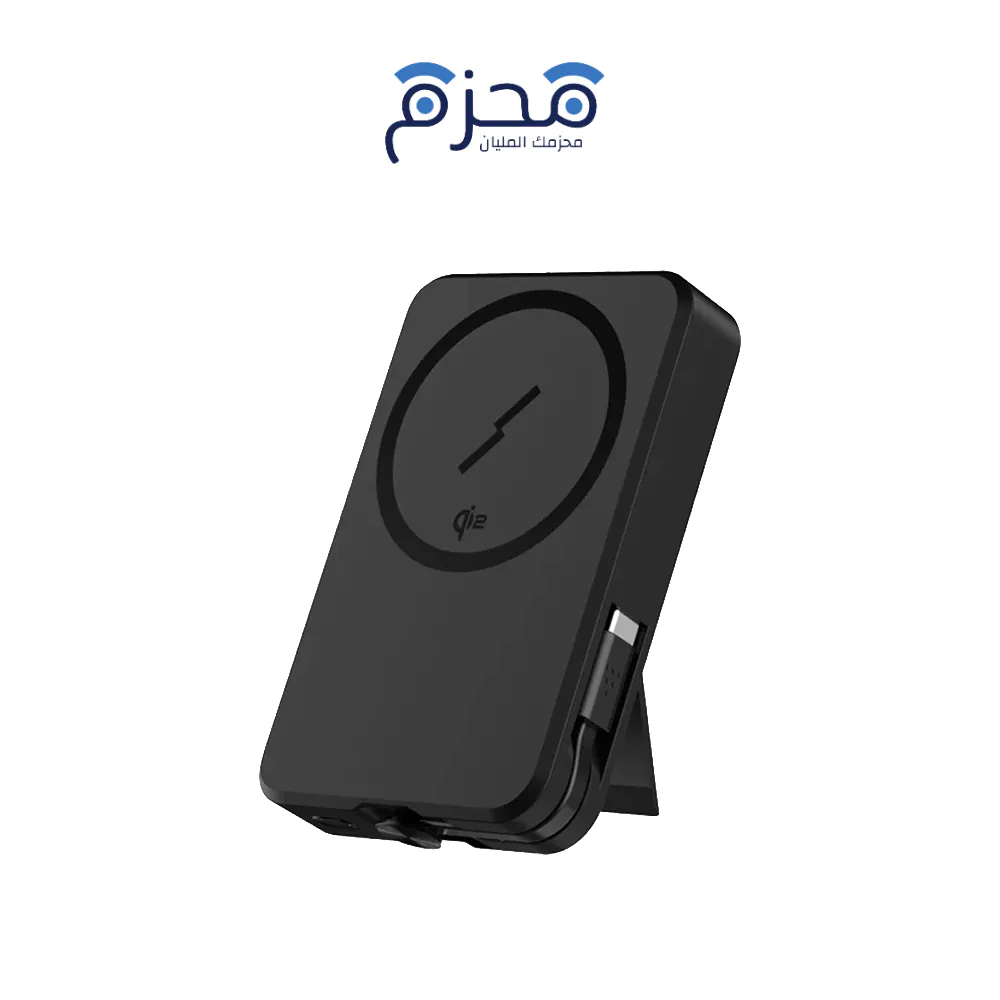 product-37-7 JODA - MagQ 10 باور بنك لاسلكي Qi2 10000mAh كابل مدمج أسود - الصورة 1