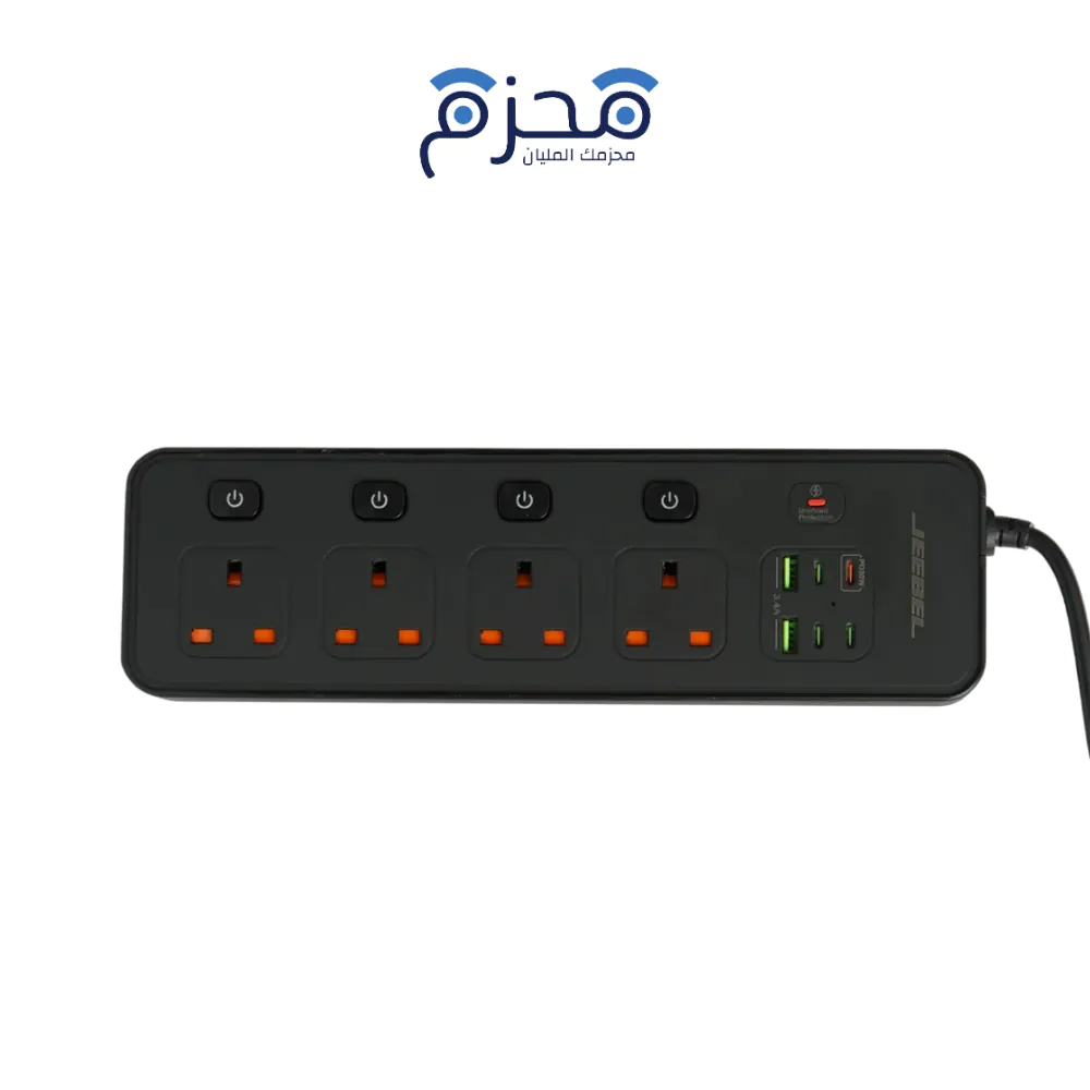 ⁦Jeebel - وصلة كهرباء VOLTIX 3250W 5م JE-B327⁩ - الصورة ⁦1⁩