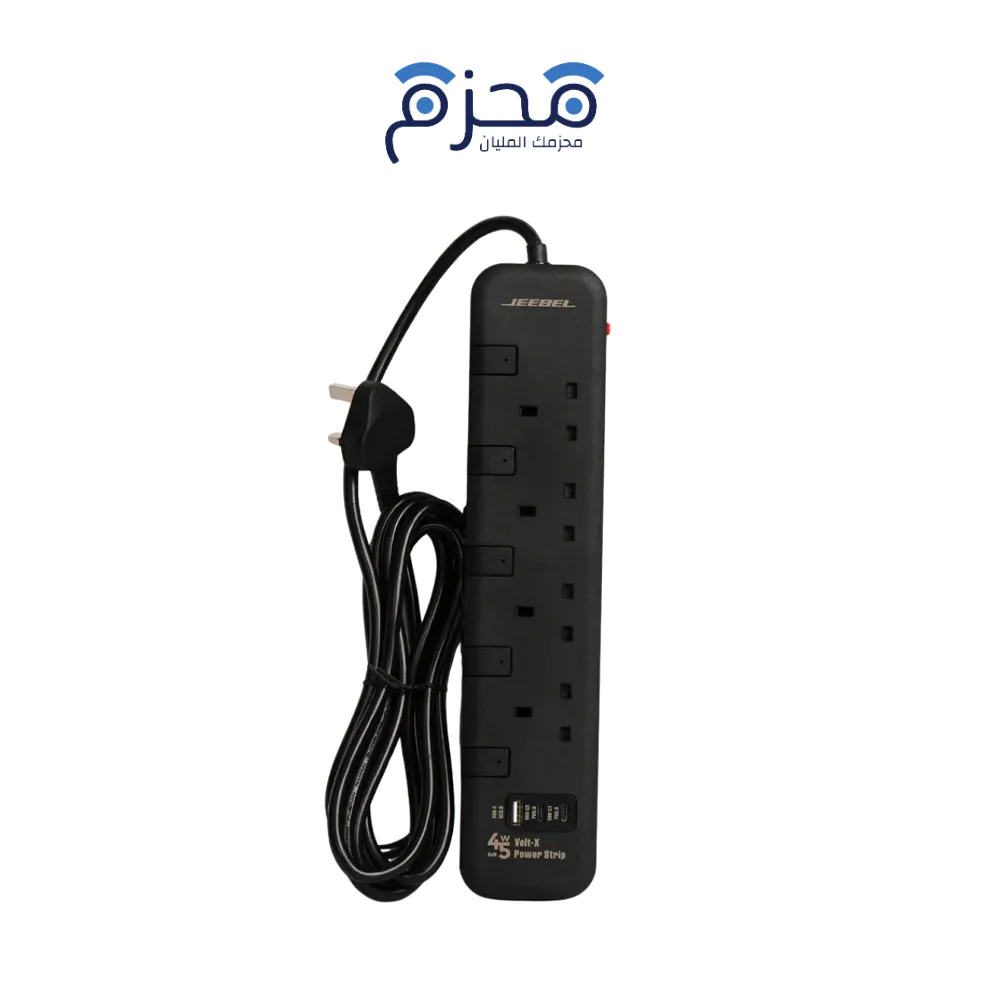 ⁦Jeebel - وصلة كهرباء 2990W 5م JE-805PU⁩ - الصورة ⁦1⁩
