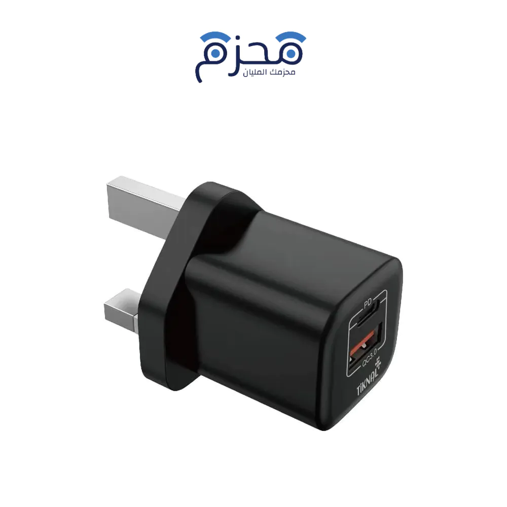 ⁦Tiknal - شاحن حائط 36W USB-C PD + USB-A TK-B401⁩ - الصورة ⁦1⁩