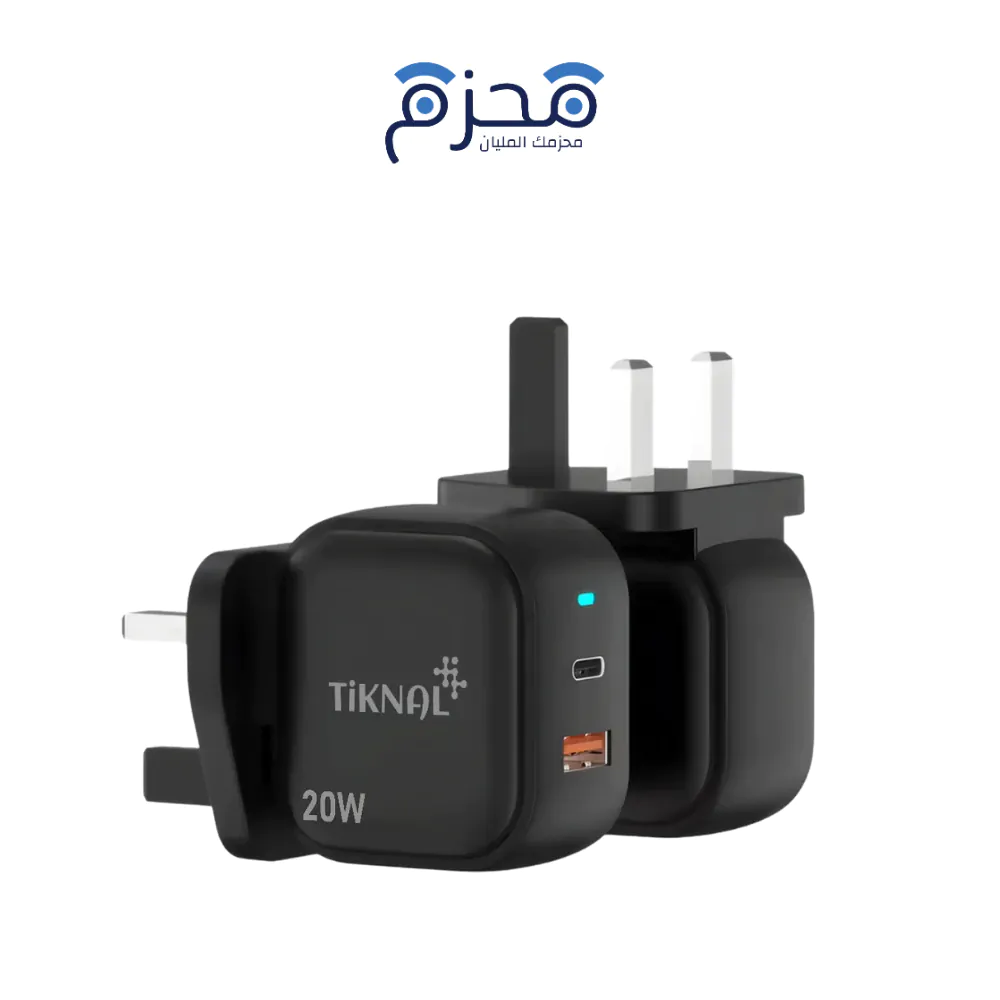 ⁦Tiknal - شاحن منزلي 20W منفذين PD+USB TK-H127⁩ - الصورة ⁦1⁩