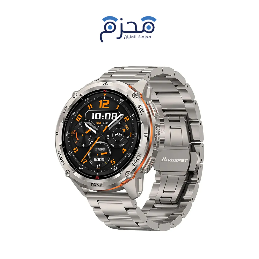 ⁦Kospet - ساعة ذكية Tank T3 Ultra 2 Special Edition - فضي⁩ - الصورة ⁦1⁩