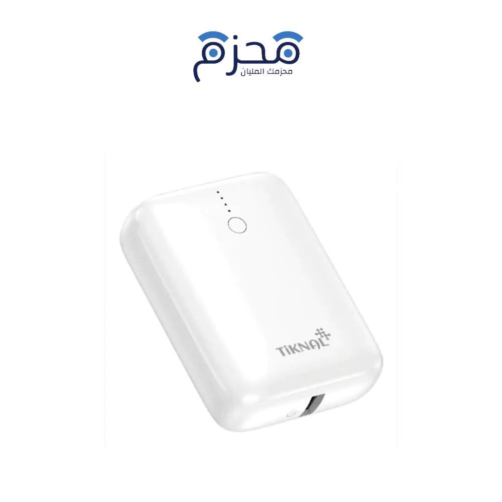 ⁦Tiknal - بطارية متنقلة 10000mAh شحن سريع 22.5W أبيض TK-H096⁩ - الصورة ⁦1⁩