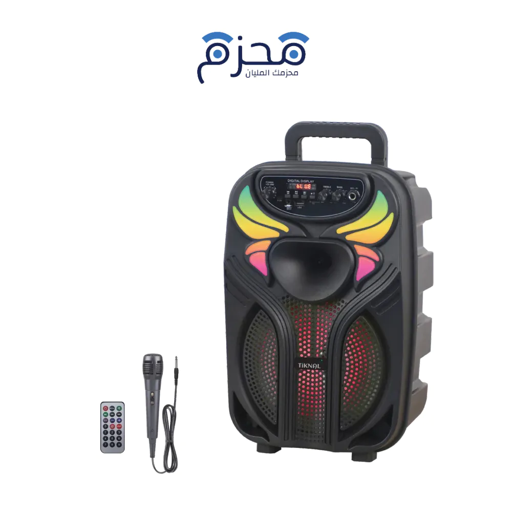 ⁦Tiknal - مكبر صوت كاريوكي محمول 8 بوصة مع مايك لاسلكي TK-H105⁩ - الصورة ⁦1⁩