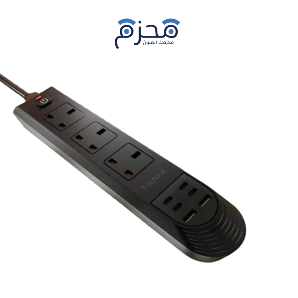 product-59-1 Tiknal - وصلة كهرباء 3250W 3 منافذ مع 4 USB 3م TK-H101 - الصورة 1