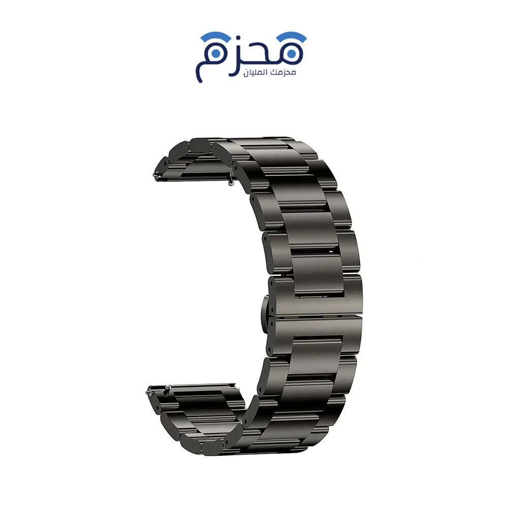 product-6-7 Kospet - حزام معدني للساعة 22mm - أسود/فضي - الصورة 1