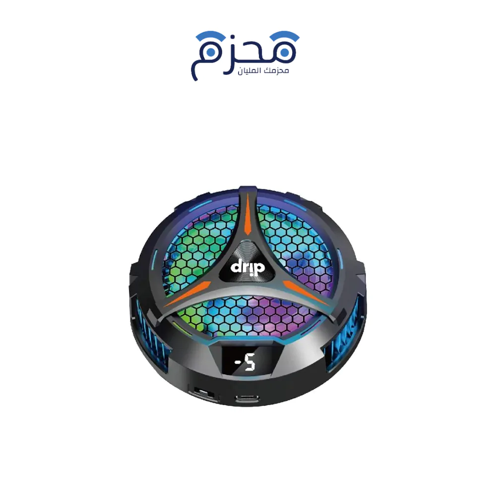 ⁦Drip - مبرد تابلت مغناطيسي مع شاشة LED أسود⁩ - الصورة ⁦1⁩