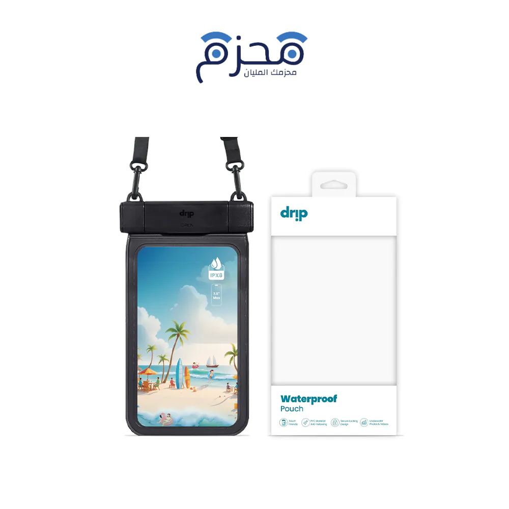 product-69-1 Drip - كيس مقاوم للماء قابل للفتح مع حبل أسود - الصورة 1